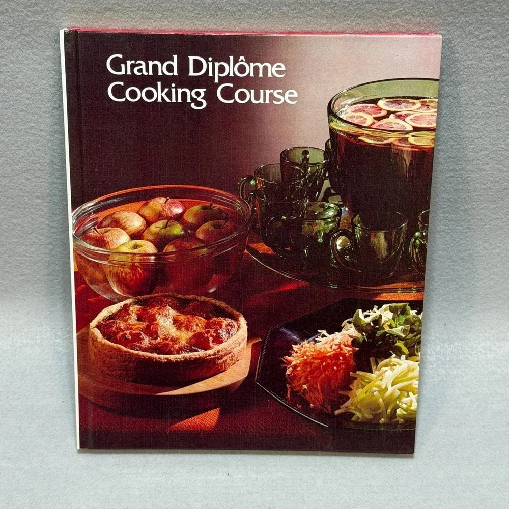 Vintage 1972 Grand Diplôme Cooking Course Vols 17-20 HC Cookbook Gourmet Recipes